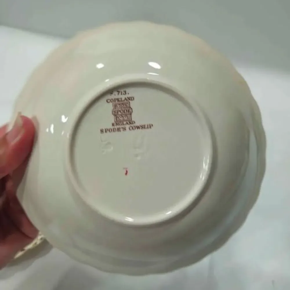 Copeland Spode Wicker Dale Cowslip Dishes Set